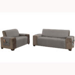 Sofá Classic 2 e 3 Lugares Padrão Cinza