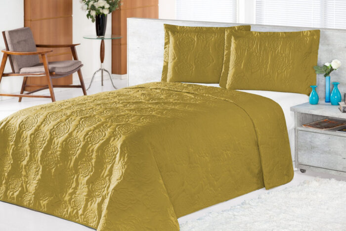 cobre leito clean rosas mostarda 1