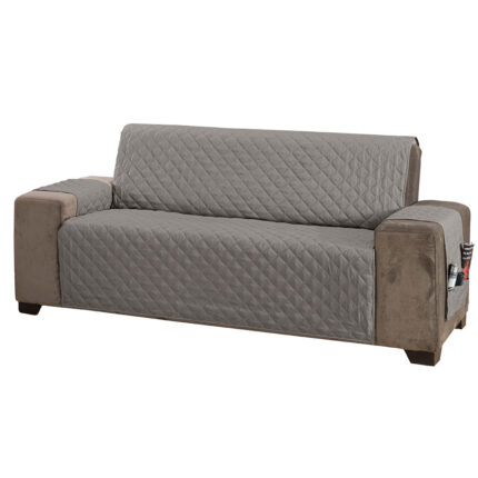 Protetor de Sofá Classic 4 Lugares King Cinza