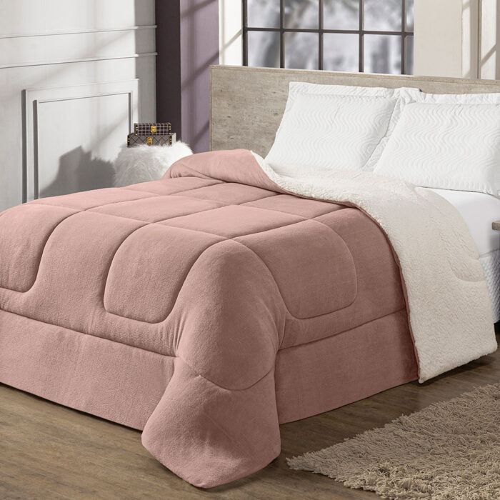 coberdrom king sherpa e manta refilado toda volta rose 62980d83d77f7 large