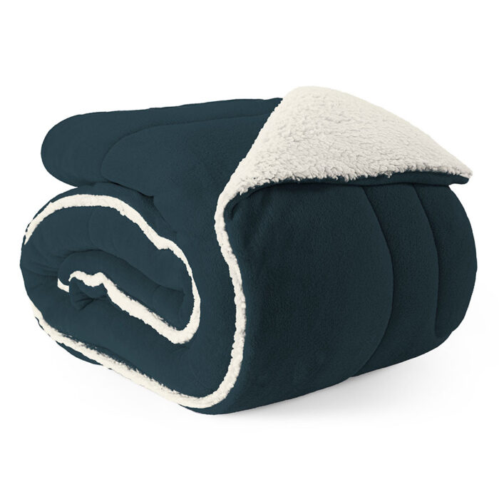 coberdrom solteiro sherpa e manta refilado toda volta azul 6297bba8ccb47 large