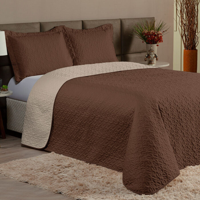 cobre leito clara queen caminho sem fim marrom e caqui 62aa2190cc1c4 large