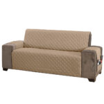 Protetor de Sofá Classic 4 Lugares King Cáqui