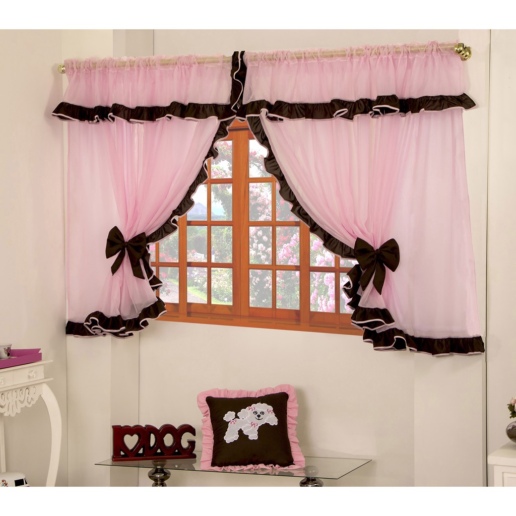 cortina infantil meg para quarto 2,00m x 1,70m