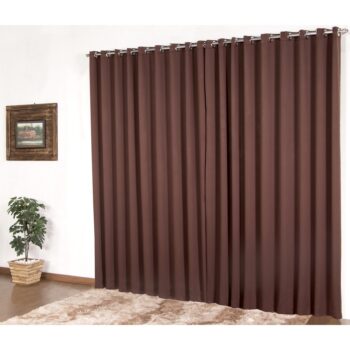 Cortina em tecido Blackout 3,00 x 2,70 Marrom