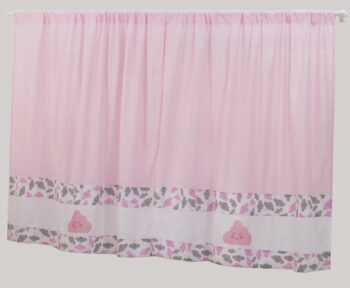 Cortina Infantil Nuvem 2,00m x 1,70m Rosa